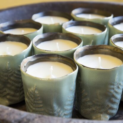 The Fern Candle Green Small