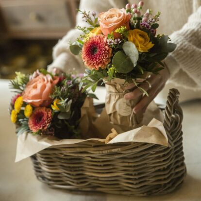 Secret Garden Floral Basket