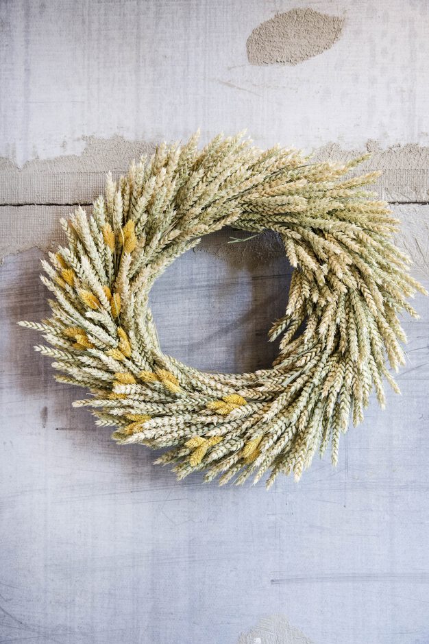 Wheat & Lagurus Wreath