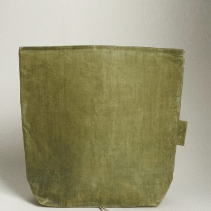Waxed Linen Roll Top Bag Ivy